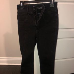High waisted black jeans - super stretch